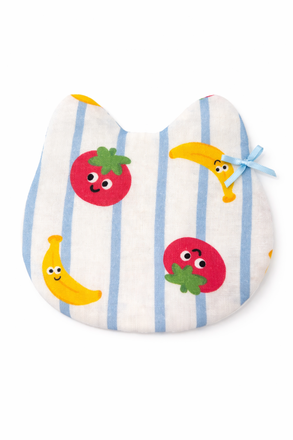 Cat-Shaped Coaster – Fruit Print