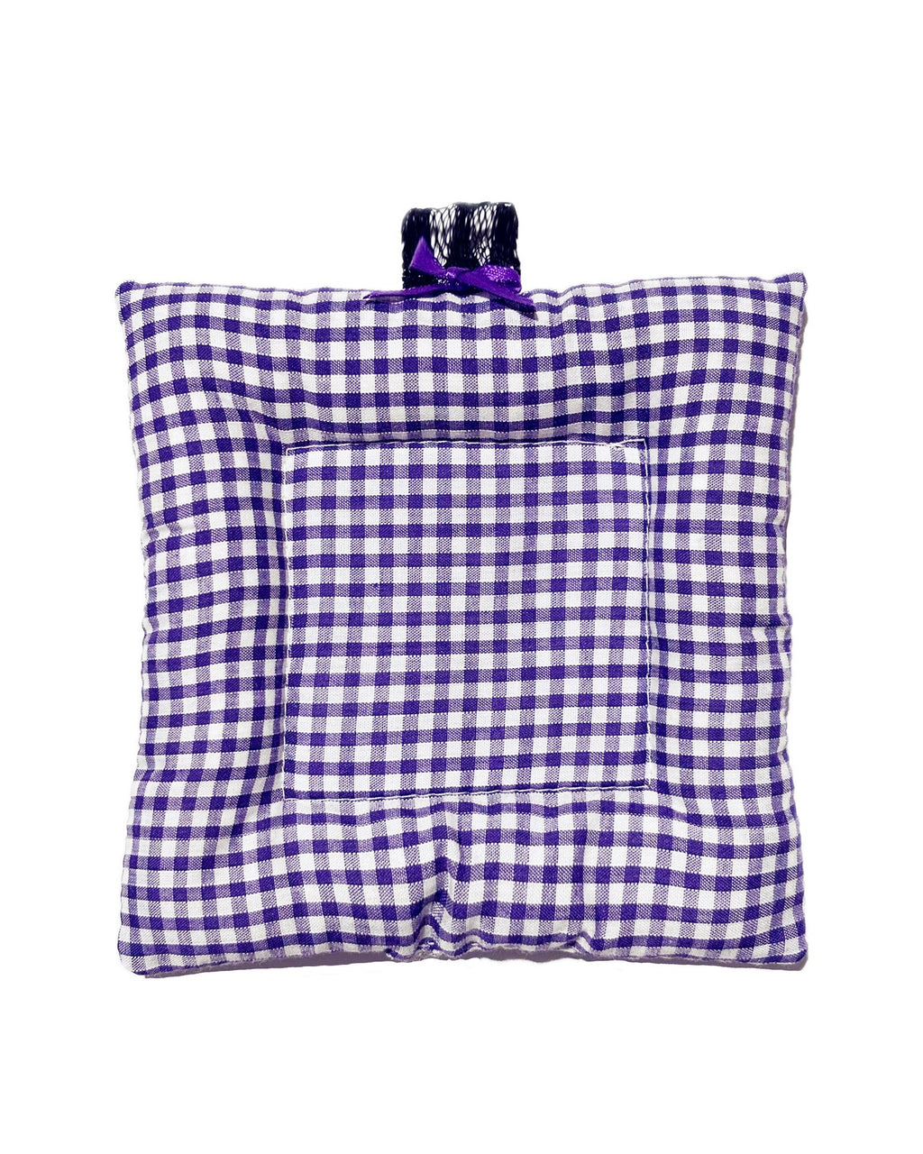 Purple Gingham Ribbon Coaster