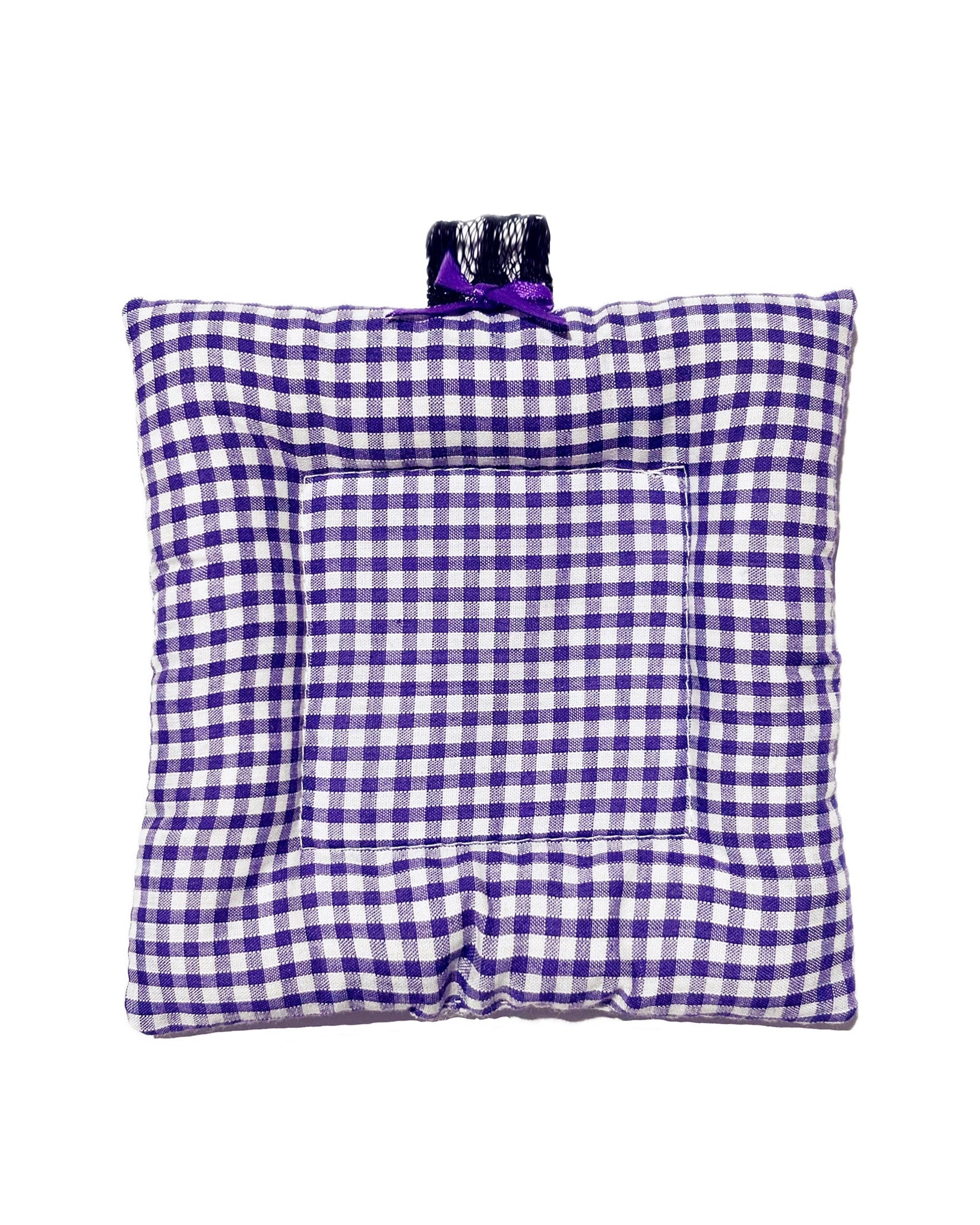 Purple Gingham Ribbon Coaster
