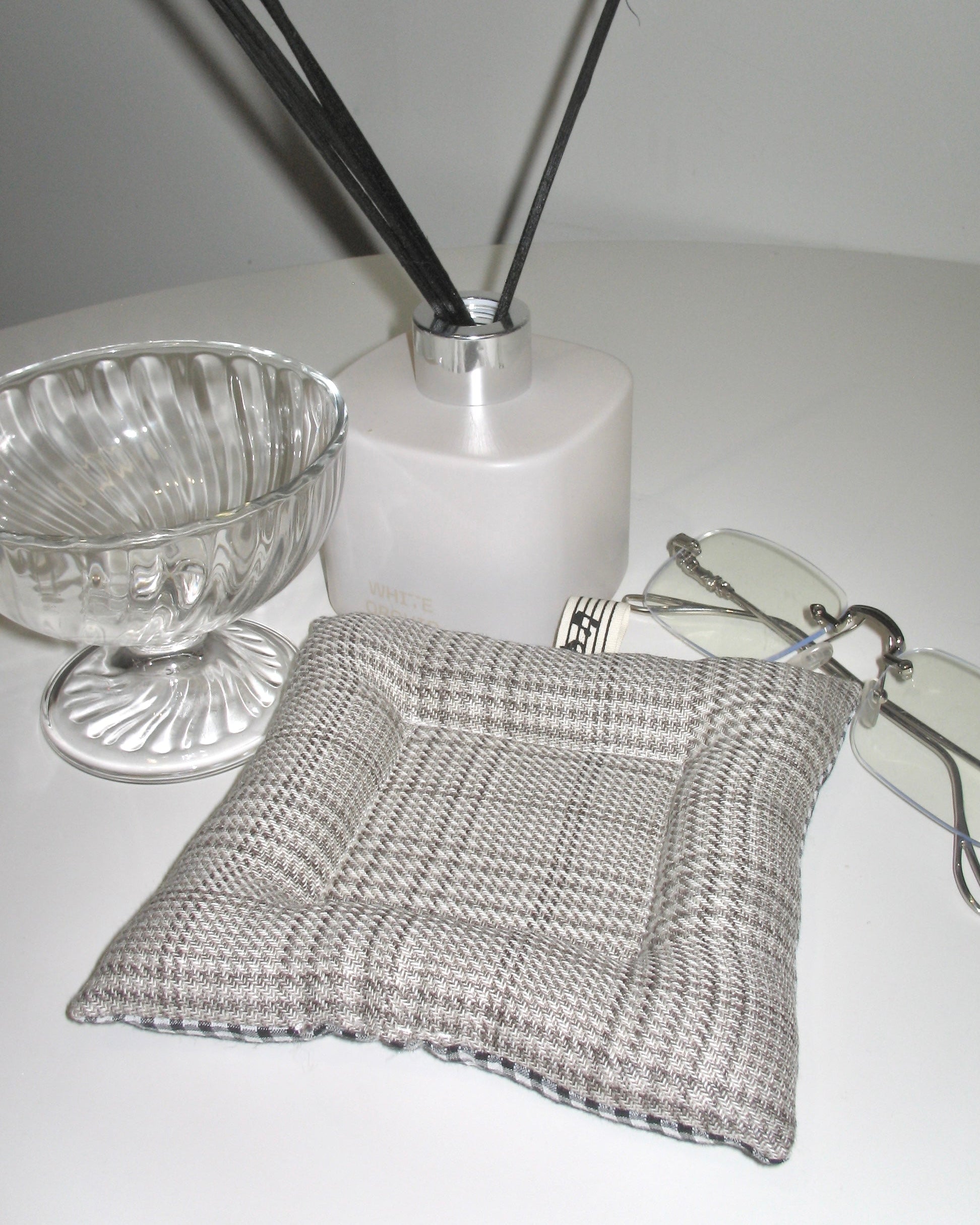 Gingham Bow Reversible Coaster