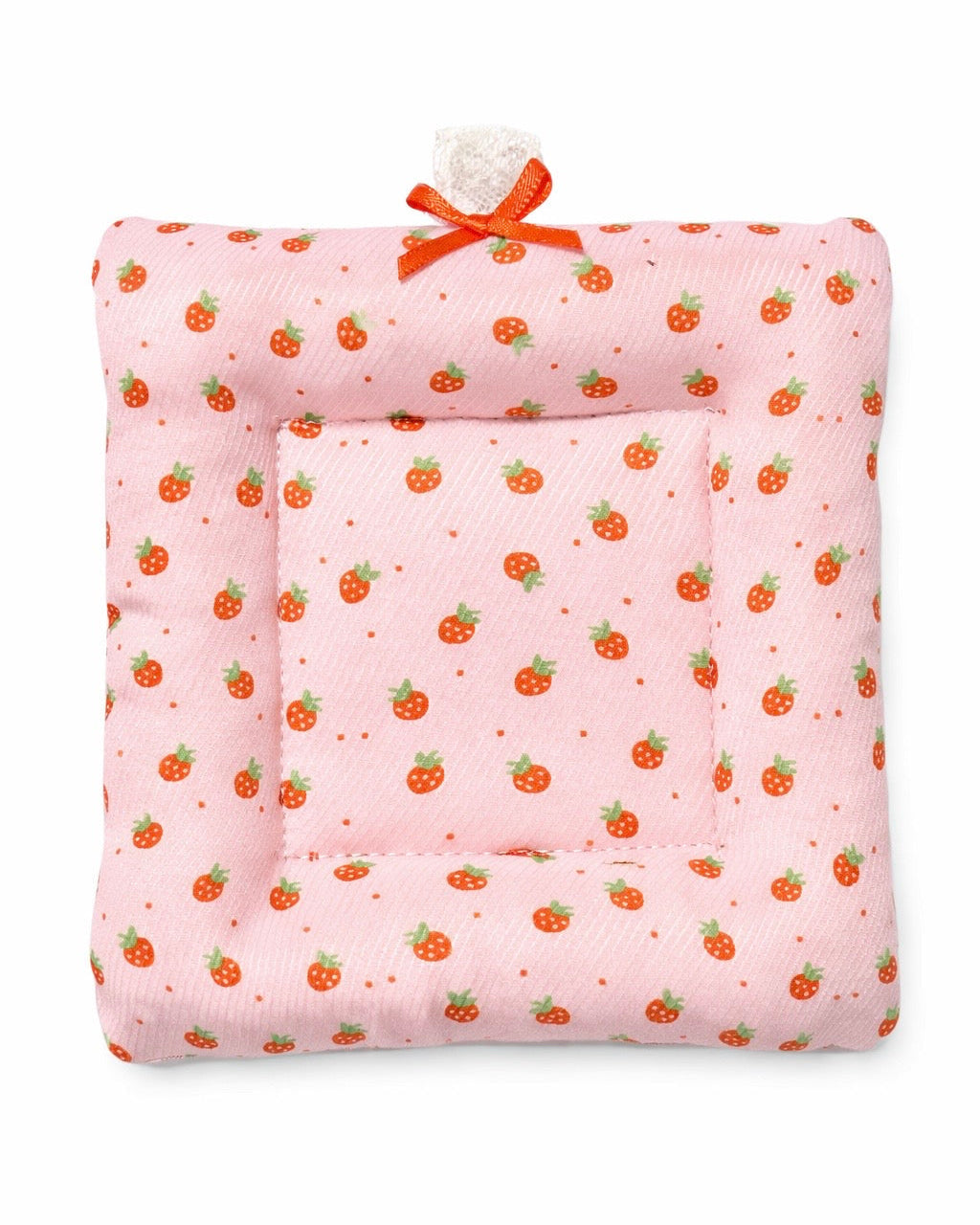 Strawberry Bow Reversible Coaster