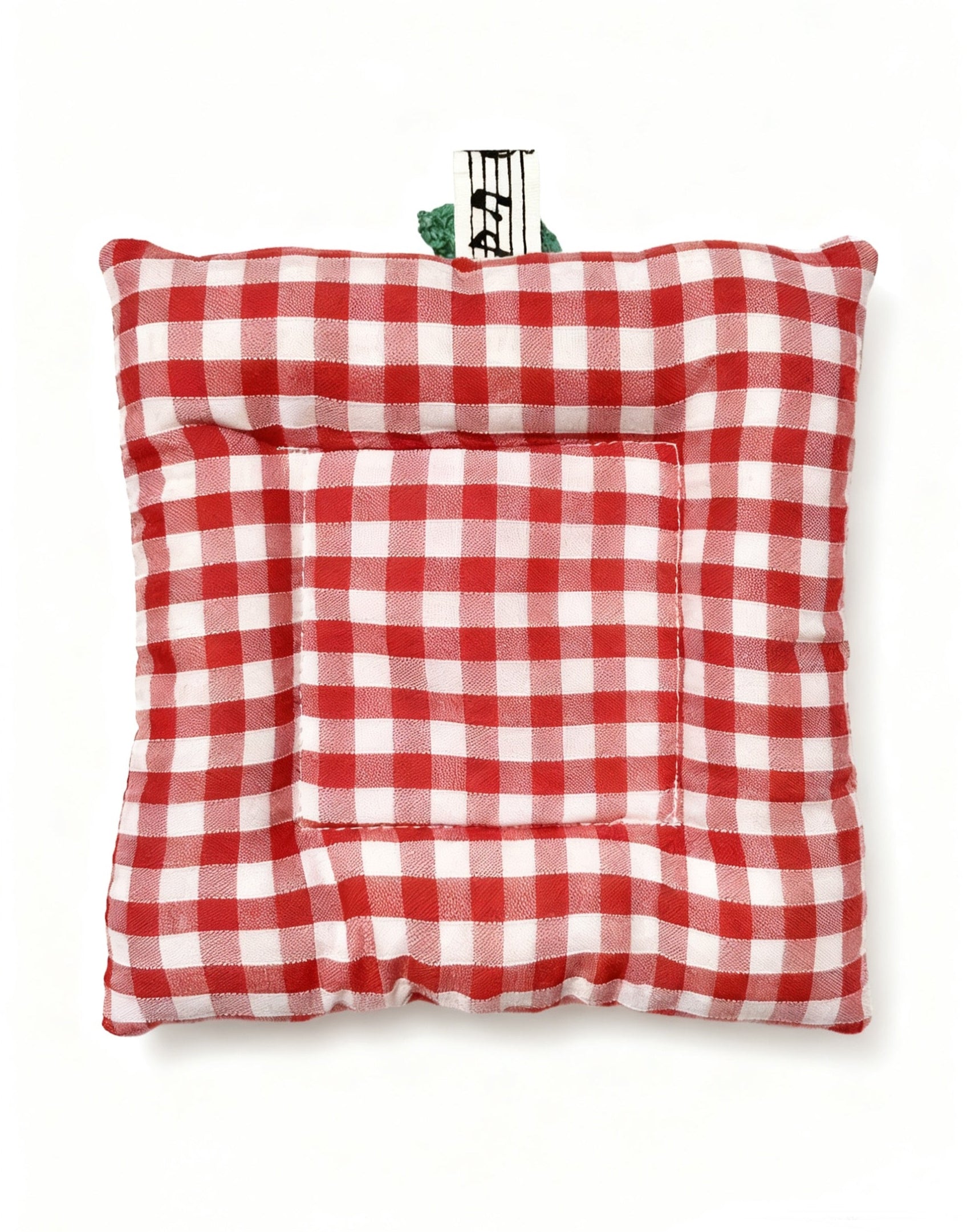 Crochet Cherry Reversible Coaster