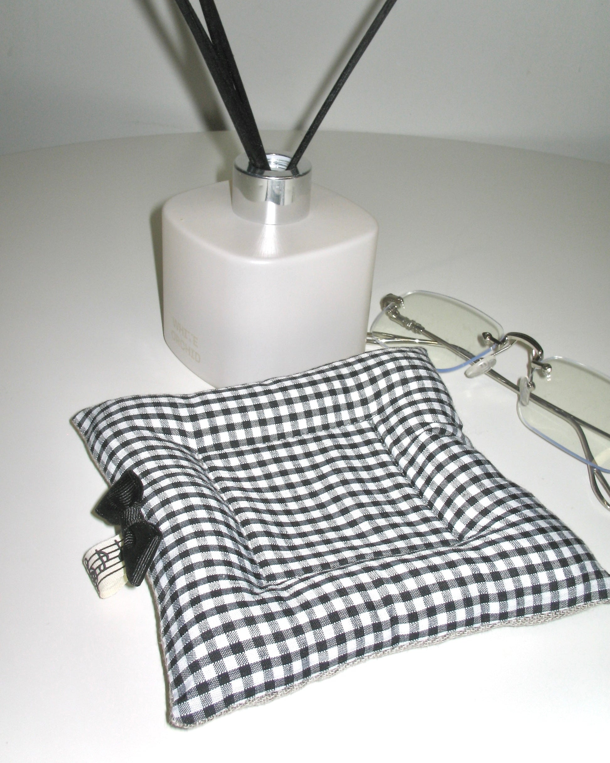 Gingham Bow Reversible Coaster