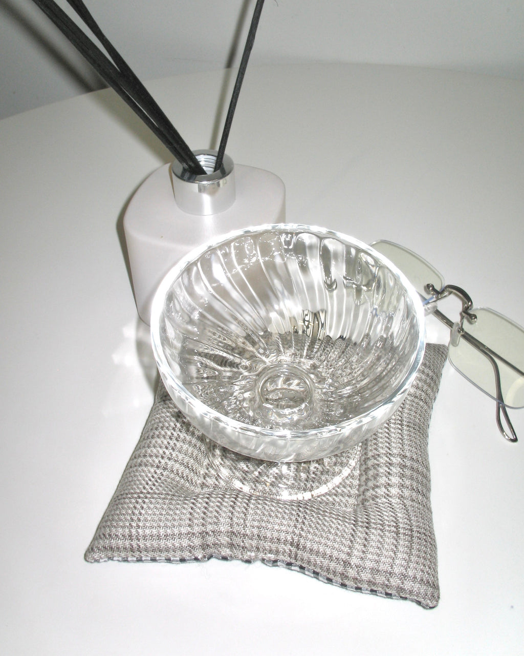 Gingham Bow Reversible Coaster