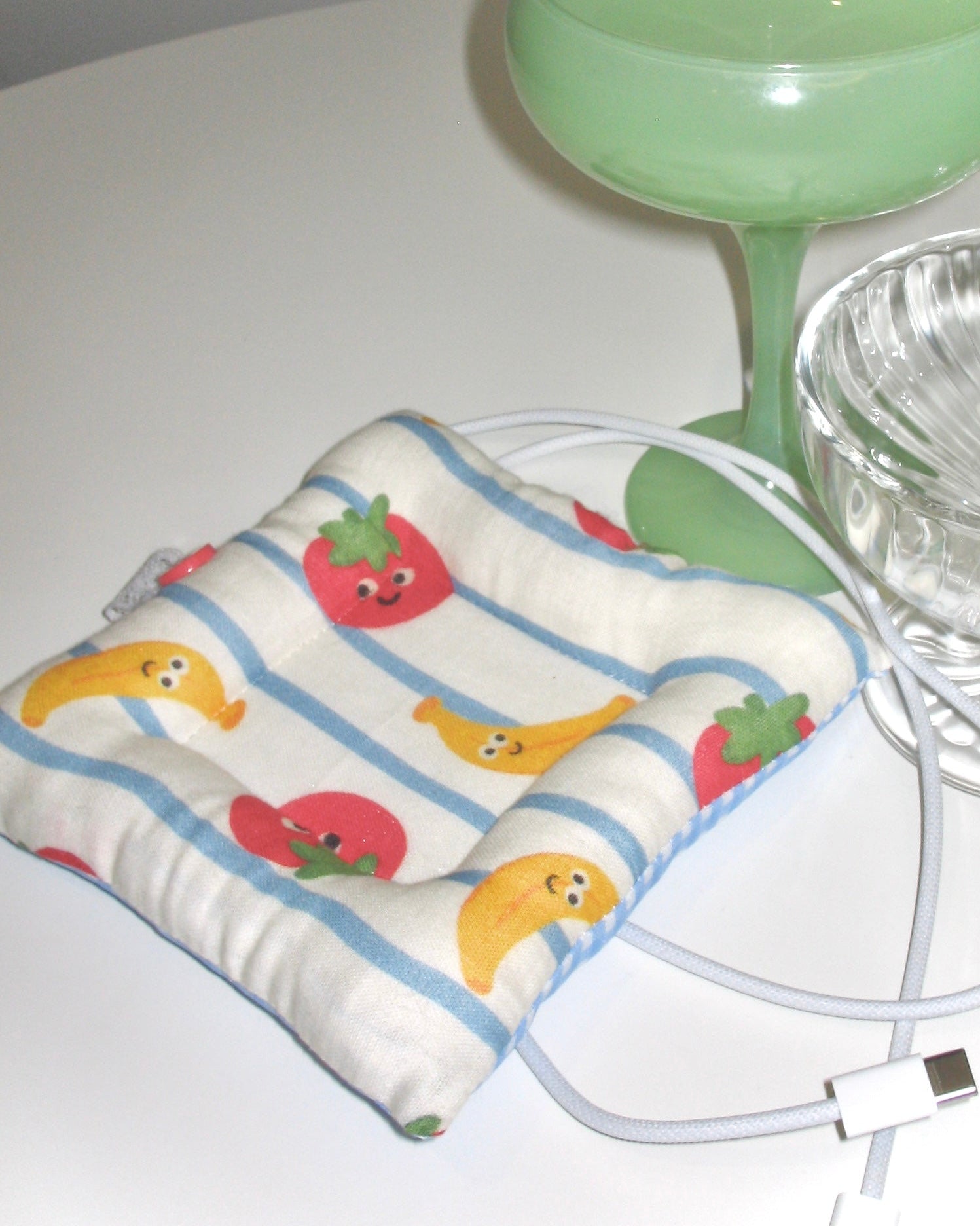 Fruit & Tomato Button Reversible Coaster