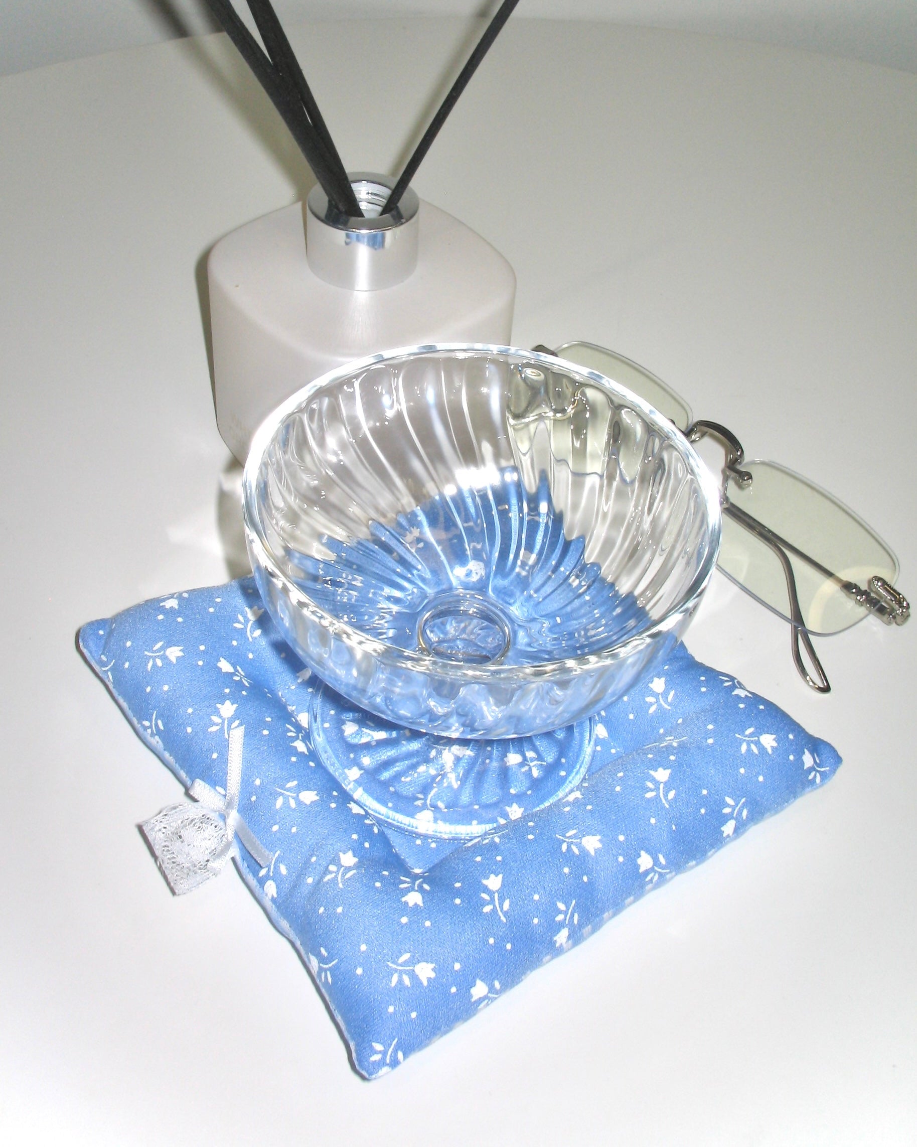 Blue Floral Reversible Coaster